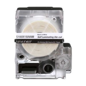 Casete de etiquetas autolaminables de 1" x 2.25"